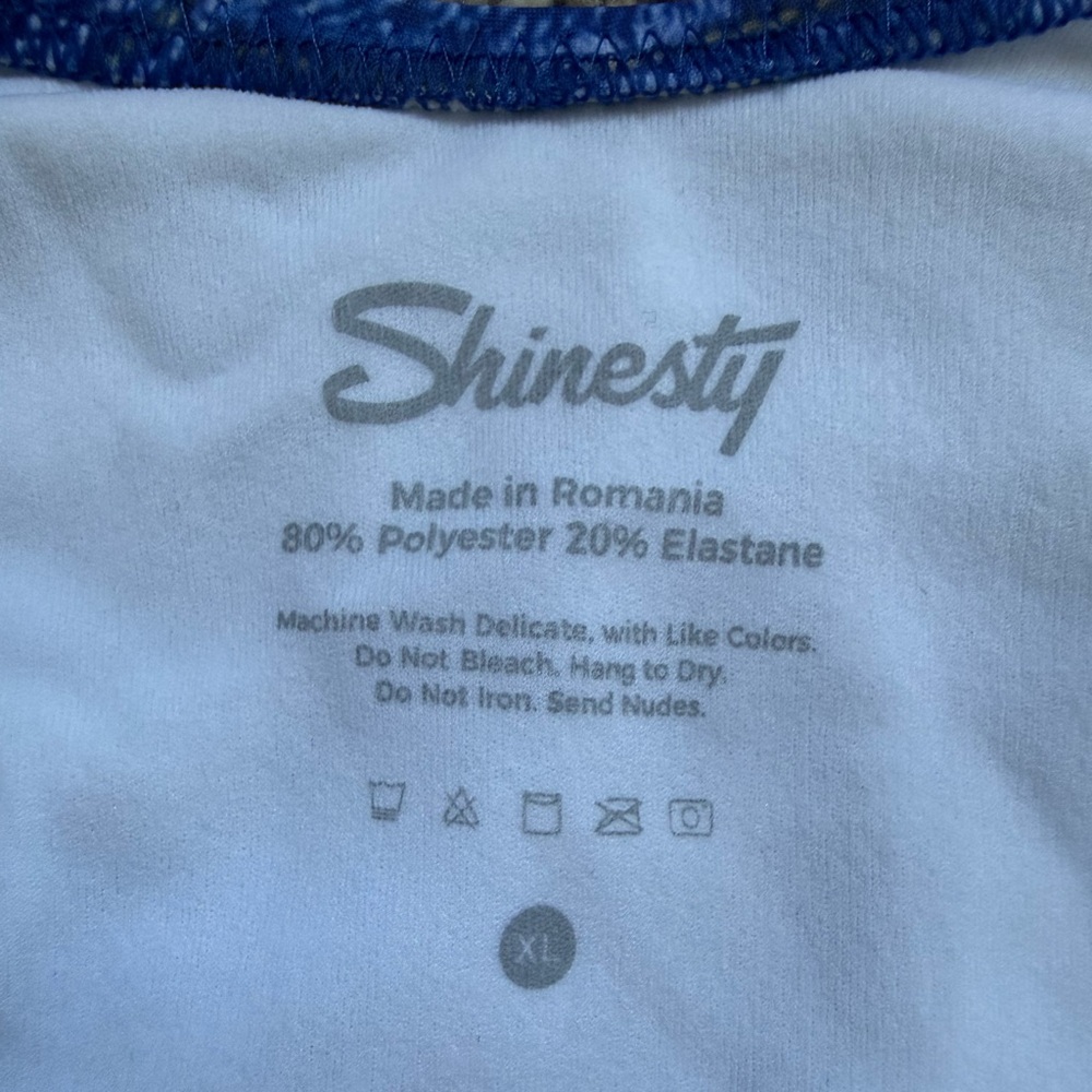 Shinesty “Jeankini” Jean one piece swimsuit XL - Picture 3 of 3